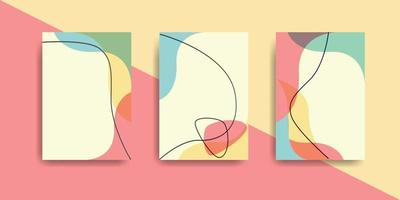 verzameling Hoes en poster ontwerp met abstract vorm geven aan. eps 10. vector