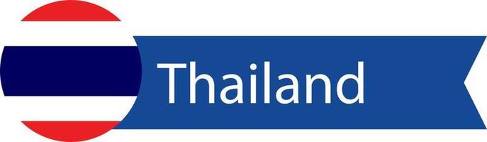 vlag van thailand vector