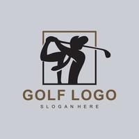 golf logo ontwerp vector