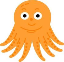 hand- getrokken stijl oceaan Octopus vector