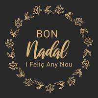 bon nadal, Kerstmis verschillend taal vector