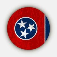 Tennessee staat vlag. vector illustratie.