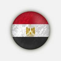 land Egypte. egypte vlag. vectorillustratie. vector
