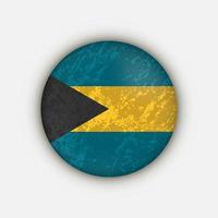 land Bahama's. vlag van de Bahama's. vectorillustratie. vector