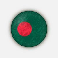 land Bangladesh. vlag van Bangladesh. vectorillustratie. vector