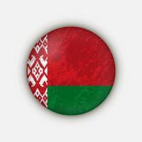 land wit-rusland. vlag van Wit-Rusland. vectorillustratie. vector