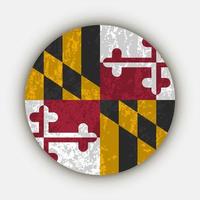 Maryland staat vlag. vector illustratie.