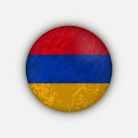 land Armenië. Armenië vlag. vectorillustratie. vector