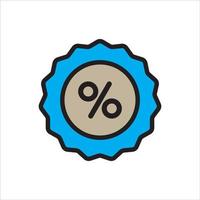 percentage icoon. percentage vector teken voor web plaats en mobiel app.