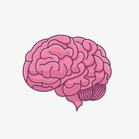 hersenen tekenfilm vector icoon illustratie