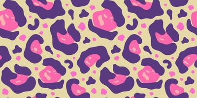 y2k luipaard naadloos achtergrond. psychedelisch roze luipaard afdrukken. naadloos abstract dier, huid patroon. modieus illustratie. vector grafisch illustratie