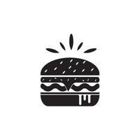 hamburger logo vector icoon illustratie