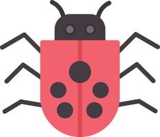 bug plat icoon vector