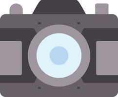 dslr camera plat pictogram vector