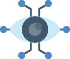 cyber oog vlak icoon vector
