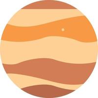 Jupiter vlak icoon vector