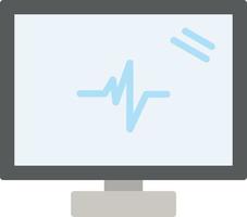 monitor plat pictogram vector