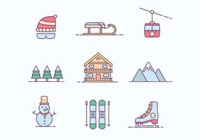 Gratis Winter Ski Resort Icon vector