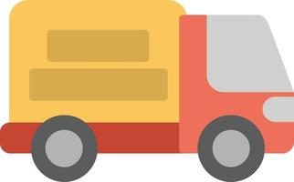 vrachtwagen plat pictogram vector