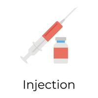 trendy injectieconcepten vector