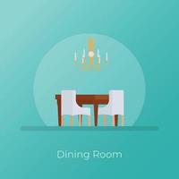 modieus dining kamer vector