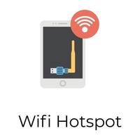 modieus Wifi hotspot vector