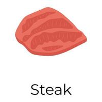 trendy steaks concepten vector