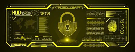 modern hud technologie scherm achtergrond vector