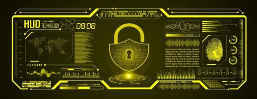 modern hud technologie scherm achtergrond vector