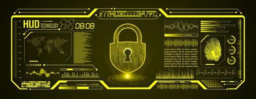 modern hud technologie scherm achtergrond vector