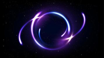 abstract veelkleurig ring lijn van licht achtergrond. breedbeeld vector illustratie