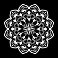 wit mandala Aan zwart patroon stencil doodles schetsen, ronde ornament patronen voor henna, mehndi, tatoeëren vector