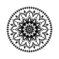 mandala, mandala patroon stencil krabbels, ronde ornament patronen voor henna, mehndi, tatoeëren, kleur boek bladzijde vector