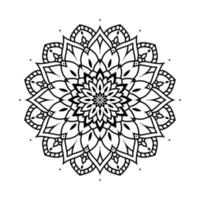 mandala, mandala patroon stencil krabbels, ronde ornament patronen voor henna, mehndi, tatoeëren, kleur boek bladzijde vector