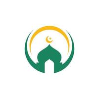 Islamitisch moskee logo vector sjabloon