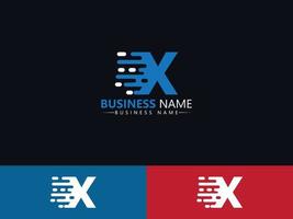 brief X xx uitdrukken levering logo icoon ontwerp vector