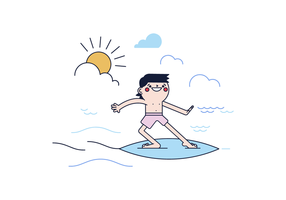 Gratis Surfer Vector