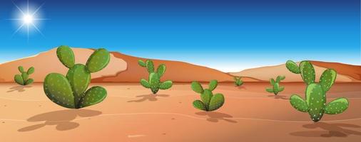 wild woestijnlandschap bij daglicht vector