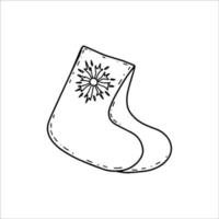 hand- getrokken winter laarzen. tekening vector illustratie