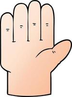 cartoon hand symbool vector