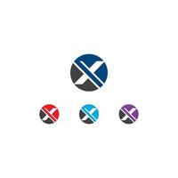 x brief logo sjabloon vector pictogram