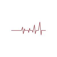 hartslag kardiogram icoon vector logo
