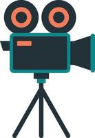 film camera illustratie in minimaal stijl vector