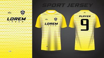 geel shirt sport jersey ontwerp vector