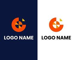 brief g Mark modern logo ontwerp sjabloon vector