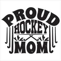 trots hockey mam vector