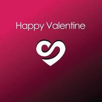 gelukkig Valentijn dag logo vector