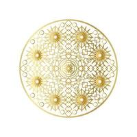 gouden abstracte geometrische mandala overzicht vectorillustratie vector