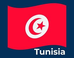 Tunesië vlag vector illustratie
