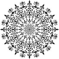 bloemen mandala kleur bladzijde, kleur bladzijde mandala patroon voor volwassenen met abstract tekening achtergrond vector